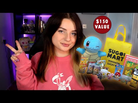 ASMR Pokémon Lucky Bag Unboxing ❤️ Tapping, Crinkling, Soft Speaking