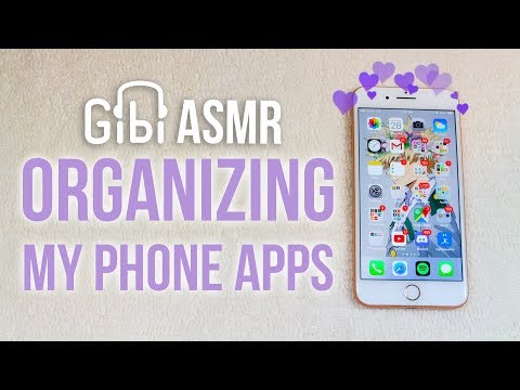 [Satisfying ASMR] Organizing my Phone Apps | What's on my iPhone 8+