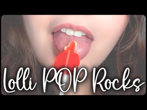 ~ ASMR Lollipop + Pop Rocks ~ Super Intense Lollipop Eating, Mouth Sounds and Popping Candy ♥