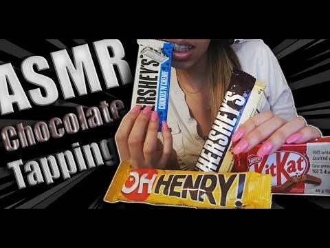 {ASMR} Tapping | Scratching on Chocolate