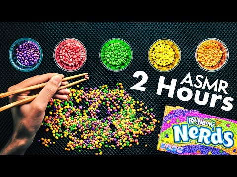 I sorted a full box of NERDS with CHOPSTICKS in 2 HOURS 🥢ASMR Therapy