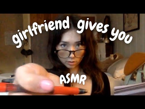 Girlfriend tries to give you tingles for the first time!! (ASMR trigger assortment)