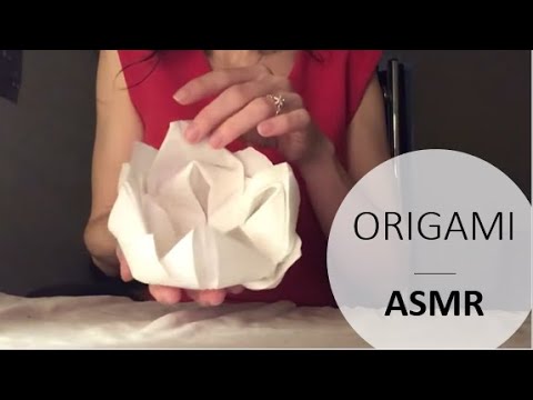 { ASMR FR } DIY Origami pliage de serviette   chuchotement   whispering