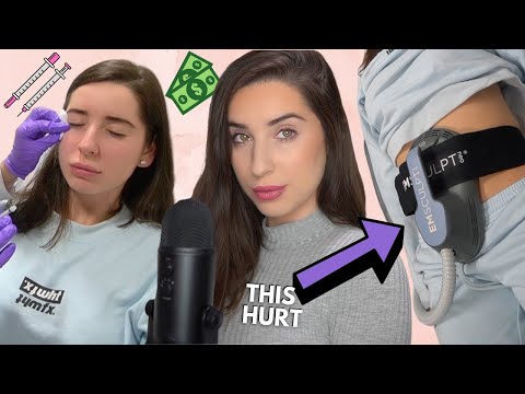 ASMR | Getting Botox & Emsculpt for the First Time