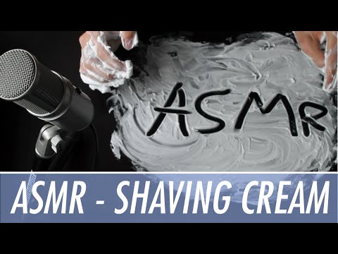 ASMR - Fun With Shaving Cream (including Lotions Sounds, Tapping and Lid Sounds) - with Whispering
