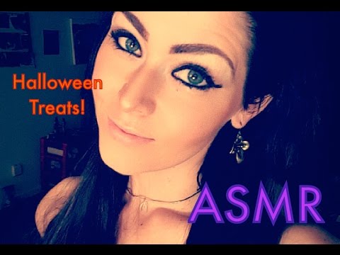 ASMR Halloween Candy!  Tasting treats, lollipop time.... soft spoken