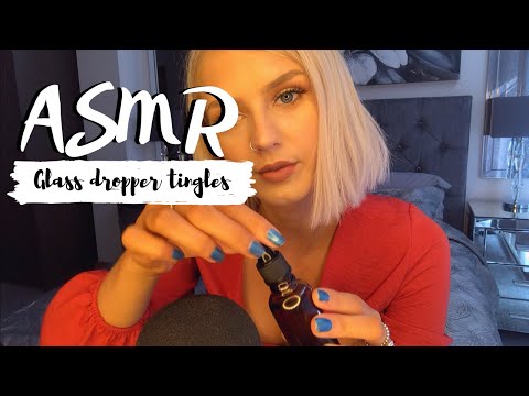 ASMR Tingly Glass Dropper Sounds (Tapping, Lid Sounds, Bubbles & Water Drops)