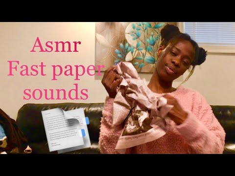 ASMR- fast paper sounds