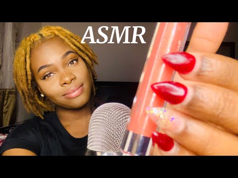 ASMR Face Touching (Mouth Sounds)