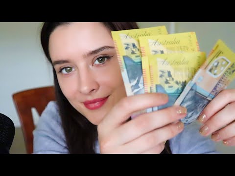 {ASMR} Budget planning! (Tingly tapping, whispers, shuffling, money sorting)