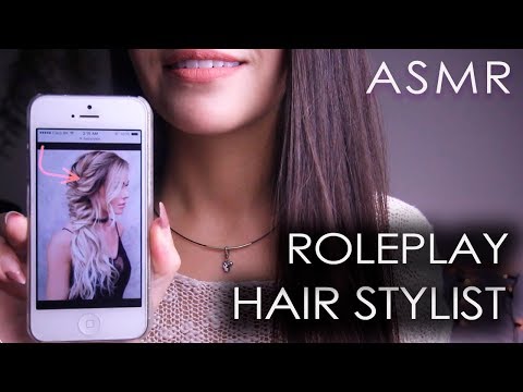 [ASMR] ✂ PENTEADO NO CABELO: SUPER RELAXANTE (Roleplay, Atenção Pessoal) l Hair Salon, Hair Stylist
