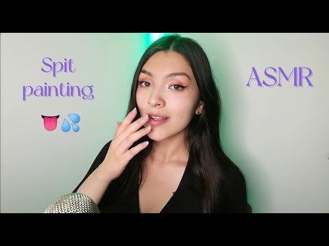 ASMR Spit painting + Mouth sounds + Visuales - Jenn ASMR
