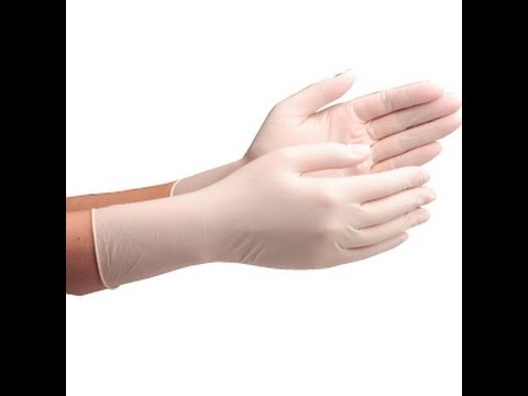 【音フェチ】ゴム手袋をはめる音/wear rubber gloves【asmr】