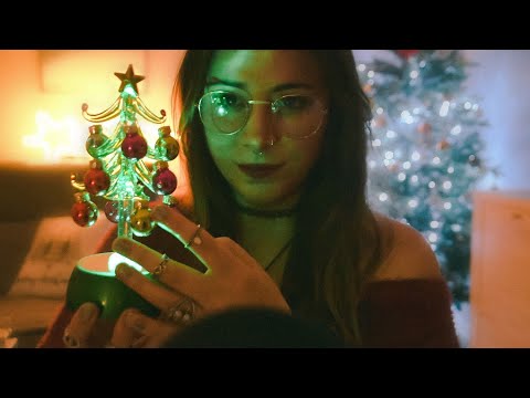 ASMR tapping & scratching christmas triggers