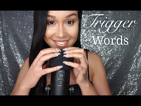 ASMR Extremely Tingly Trigger Words |Closeup ,Finger tracing & Wet Mouth Sounds