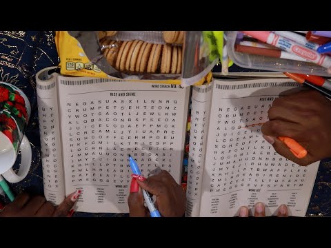CHALLENGING SON WORD SEARCH | GOLDEN VANILLA OREOS ASMR EATING SOUNDS
