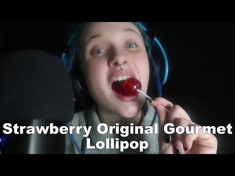 ASMR | STRAWBERRY Original Gourmet Lollipop | Mouth Sounds