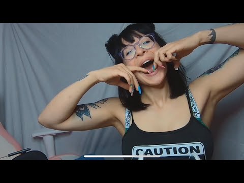 teeth tapping bra tapping glasses asmr