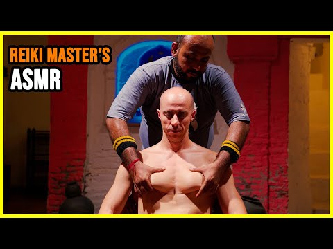 ASMR Head and Upper Massage | Enjoy the Art of Reiki Master Indian Barber