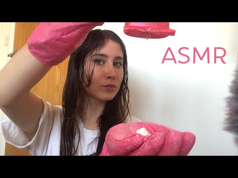 ASMR | Rubber Gloves & Lotion Hand Movements
