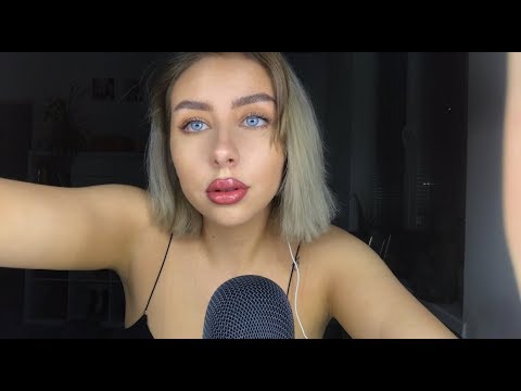 FALL ASLEEP WITH ME ASMR - mouth sounds/hand sounds/visuals