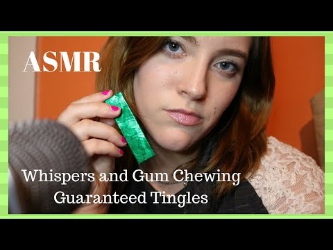 ASMR Q&A Whispers and Gum Chewing