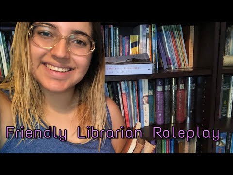 ASMR Friendly School Librarian RP | LoFi | Whispers, Soft Speaking, Tapping, Typing, & More!