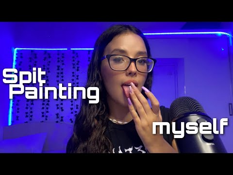 ASMR - 1H INTENSE SPIT PAINTING YOUR FACE  +  spit painting myself 👄💦