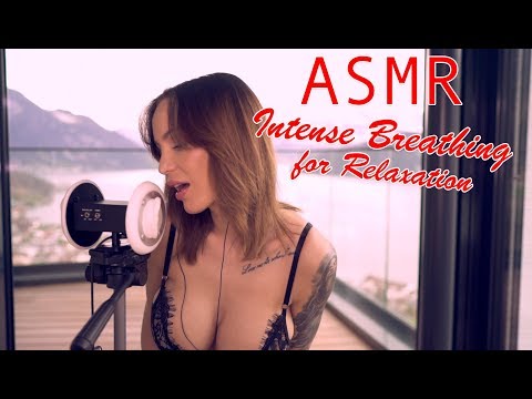 ASMR Intense Breathing and tingly Whispering for relaxation
