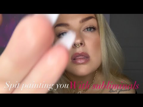ASMR - spit painting with subliminals to attract MONEY/BEAUTY/SUCCES/LOVE to your reality 🫶🏼