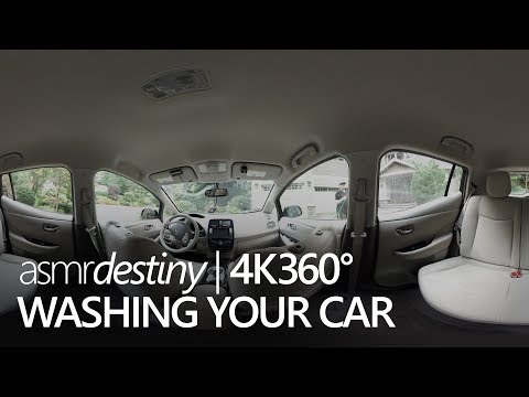 ASMR 360° | Relaxing Car Wash (4K + Ambisonic Audio)