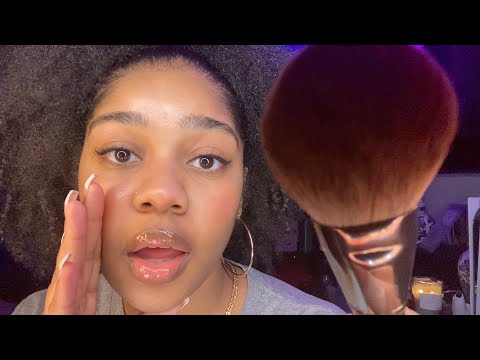 ASMR- Telling You a Secret but in Inaudible Whispers 🤫💓 (MOUTH SOUNDS, FACE BRUSHING, STORY TIME) 👅