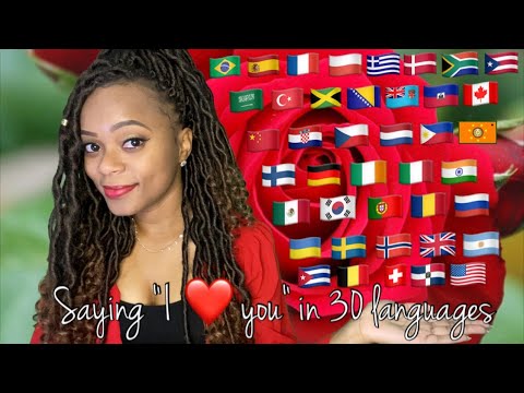💋 ASMR 💋 "I Love You" in 30 Different Languages with Kisses 💋| Personal Attention | Kissing Sounds 😘