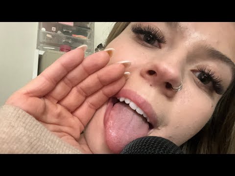 Tapping-Eating My Blue Yeti/Mouth Sounds Compilation/Finger and Hand Spitty Painting& Llcklng