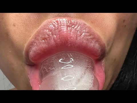 ASMR Licking water popsicle 💦 | no talking