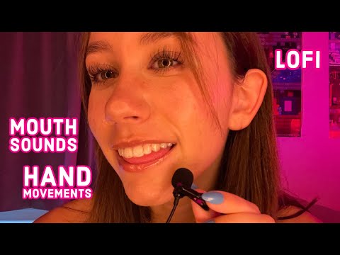 ASMR | fast mouth sounds and hand moments with my new mini mic ❤️