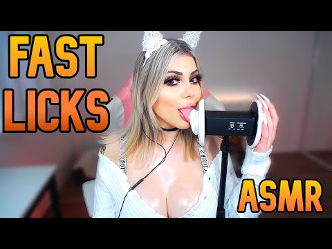 6 MINUTES OF FAST EAR LICKING ASMR 🤍