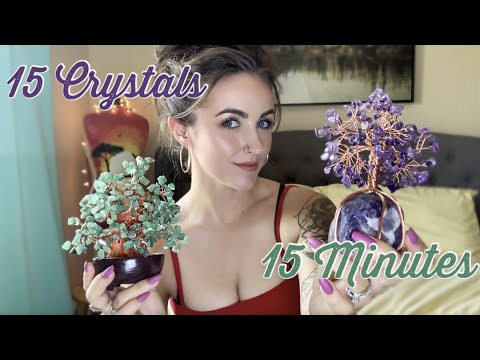 💎ASMR Tapping on CRYSTALS💎 (Soft Spoken, Hand Movements, Visual Triggers)