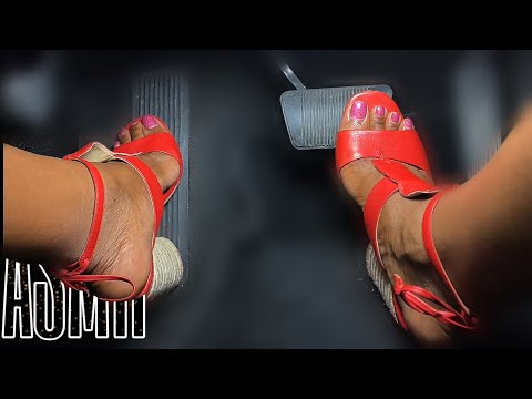 Driving in Red Heels 💜 Asking You Personal Questions {Pedal Pumping POV}