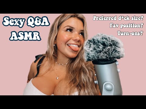 Sexy ASMR Q&A while I Sip Wine | Favorite Position? Turn Ons? Boob size? | Up-Close Whispering |