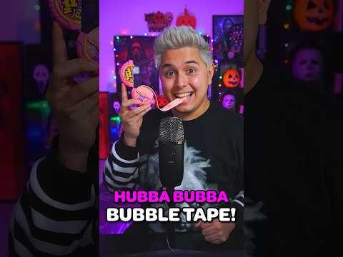 Eating an ENTIRE Hubba Bubba Tape! 🫧🍬 | #ASMR #shorts