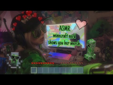 ASMR minecraft nerd shows you her stuff! (fast and aggressive, lots of tapping and rambling)