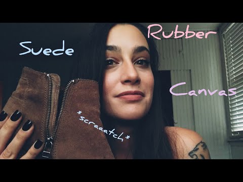 ASMR Tapping and Scratching on Shoes | Fabric Sounds