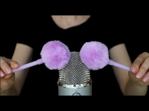 ASMR Massaging your Brain with Fluffy Pom Poms (No Talking)