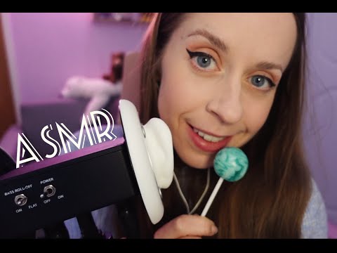 ASMR SLOW, SENSITIVE LOLLIPOP EATING DEEEEP IN YOUR EARS 👀👂🏽