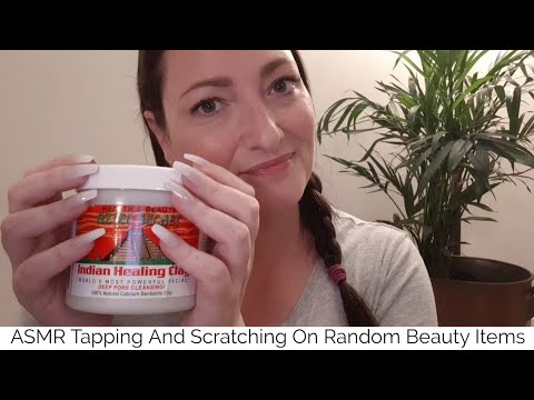 ASMR Tapping And Scratching On Random Beauty Items