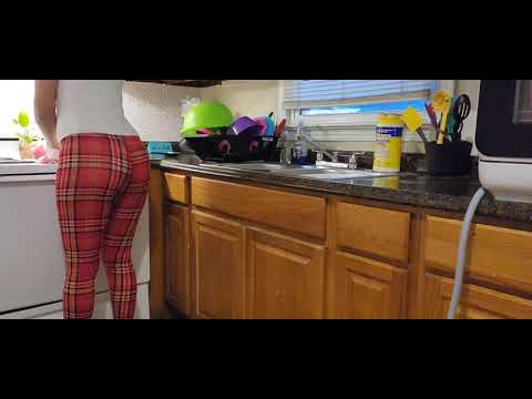 LET'S CLEAN THE KITCHEN |WASHING DISHES |PUTTING DISHES AWAY |WIPING DOWN | ASMR