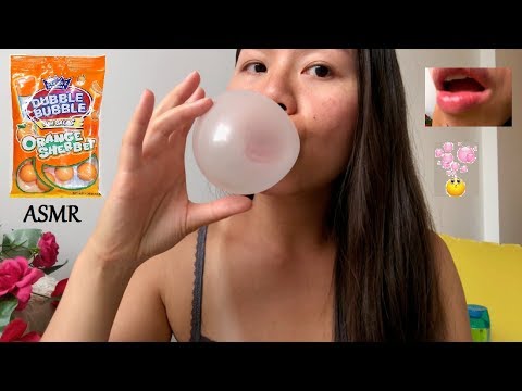 ASMR For Gum Chewing FANATICS!! Crackalacking, LOUD GUM POPPING/ BL0WING *UP CLOSE* (Dubble Bubble)