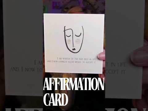 Affirmation Card #asmr #relaxing #twitch #asmrsounds #tingles #youtubeshorts #relaxation #shorts