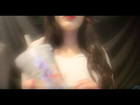 ASMR No Talking Tapping & Drinking Sounds🥤 - Delicious! 💕